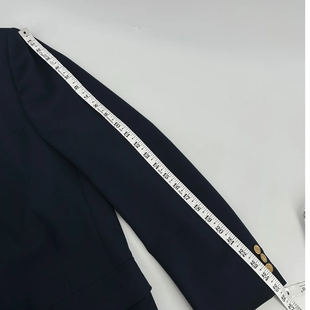 Hart Schaffner Marx Blazer Mens 42L Navy Blue‎ Gold Button Jack Nicklaus Preppy